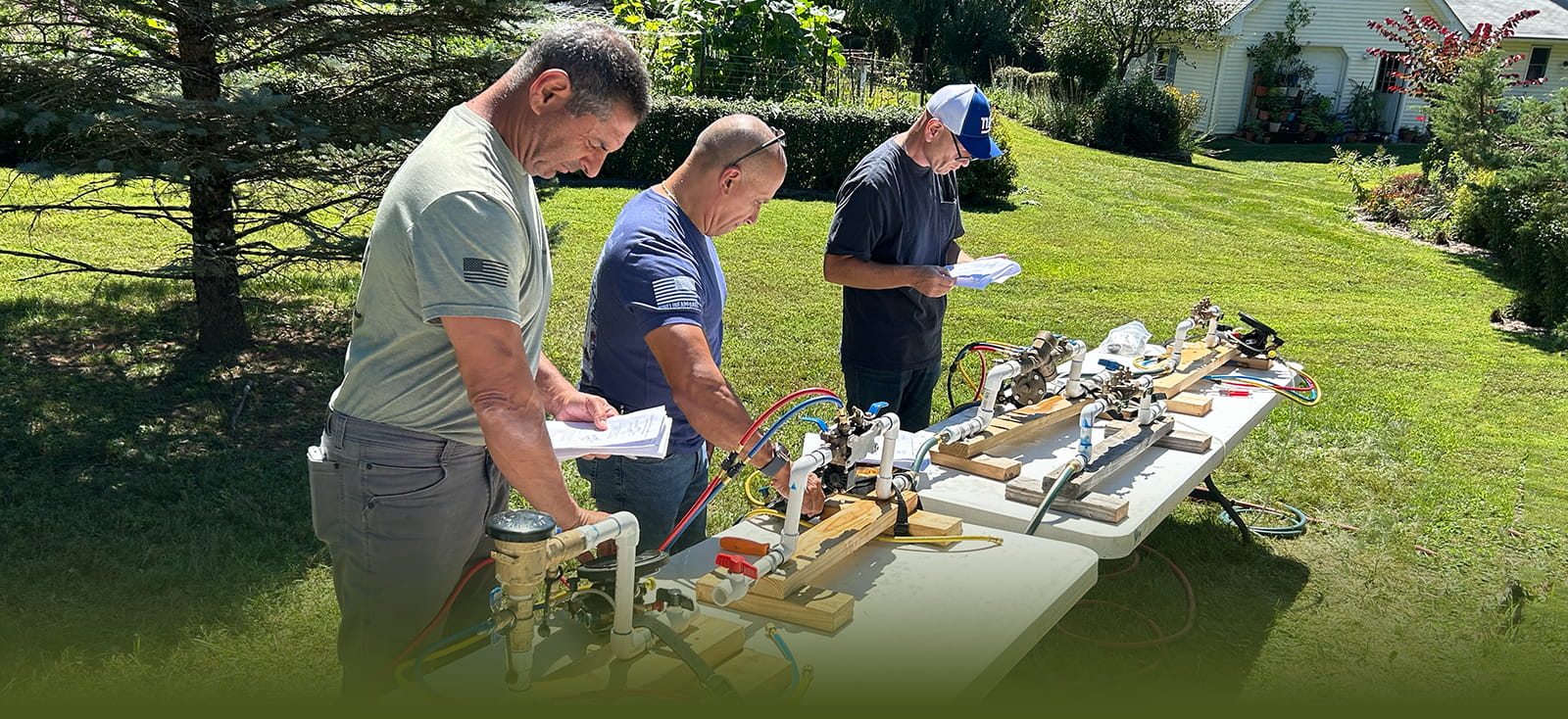 Group of students attending NJDEP-approved backflow certification classes in New Jersey
